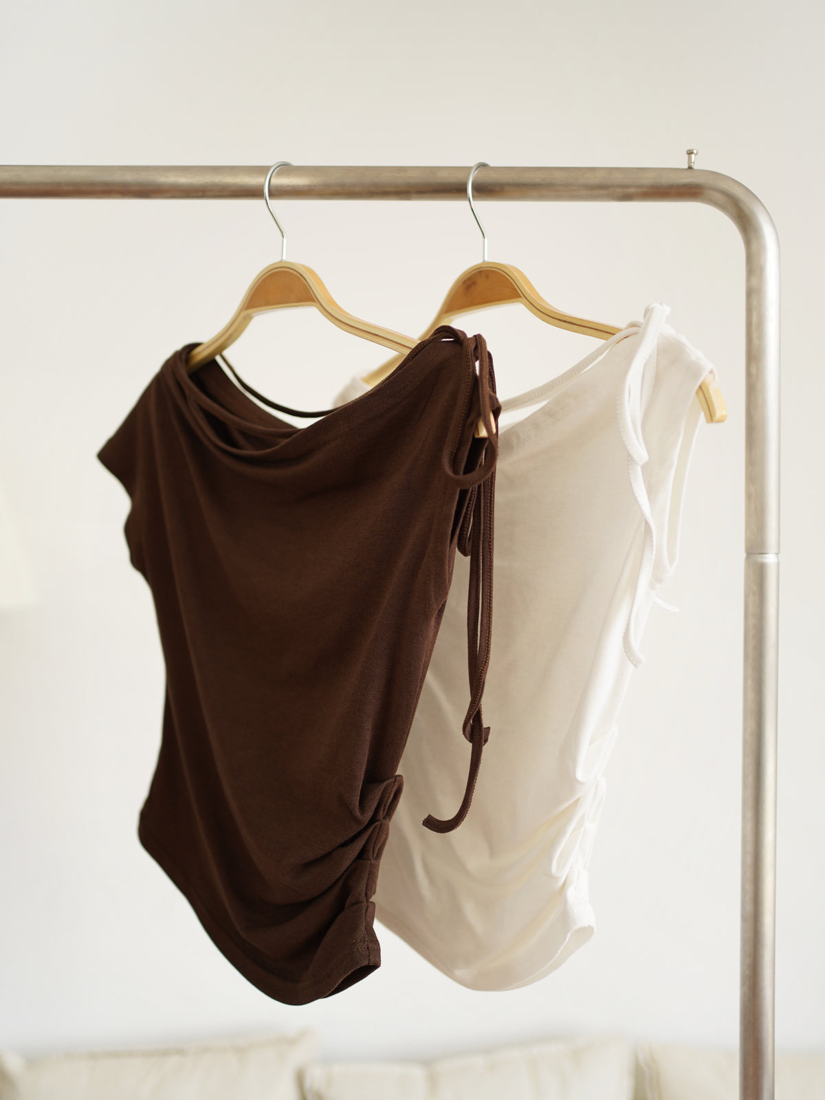 Colette Ruched Drape Top