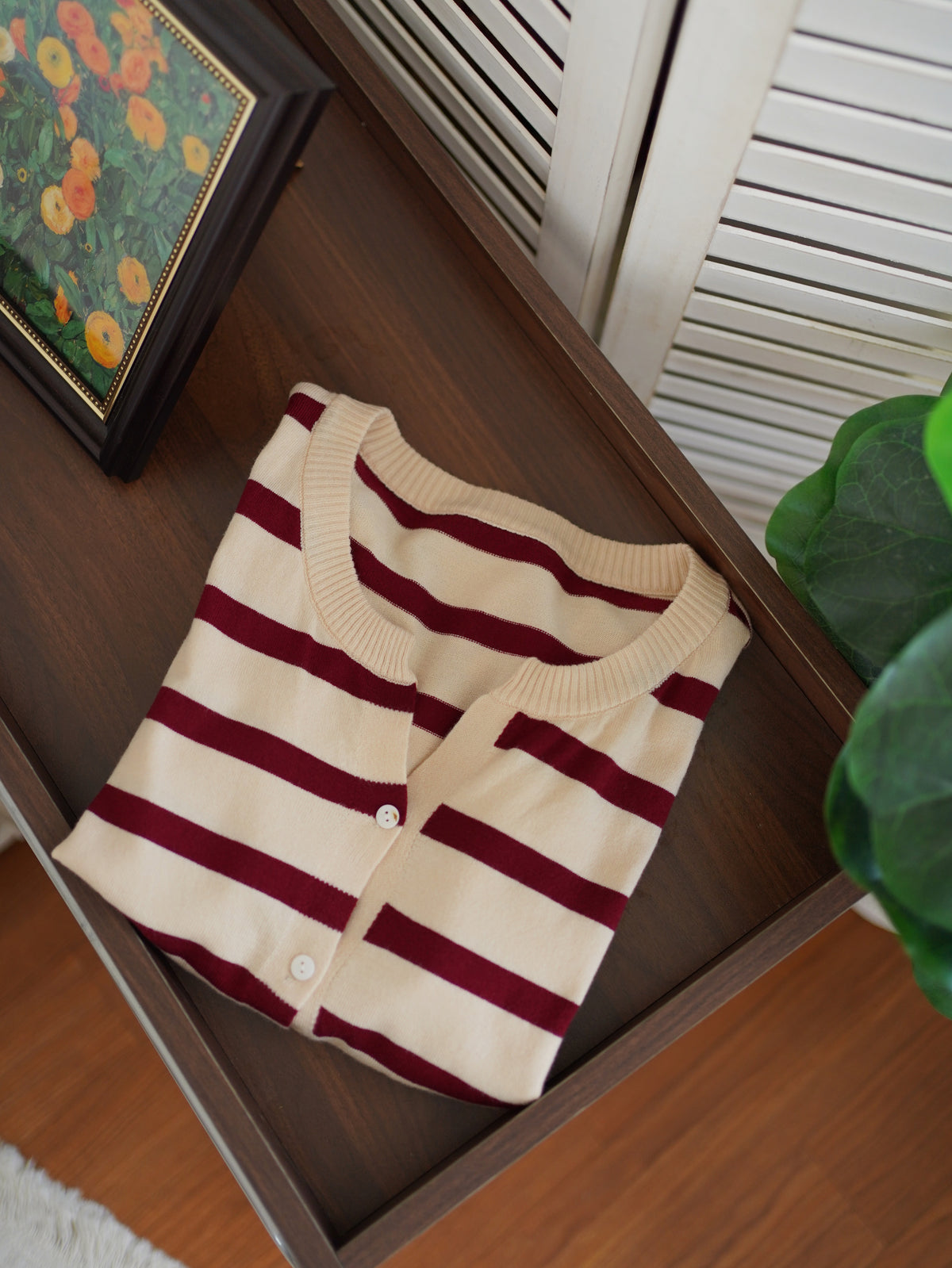 Knit Stripes Outer Top