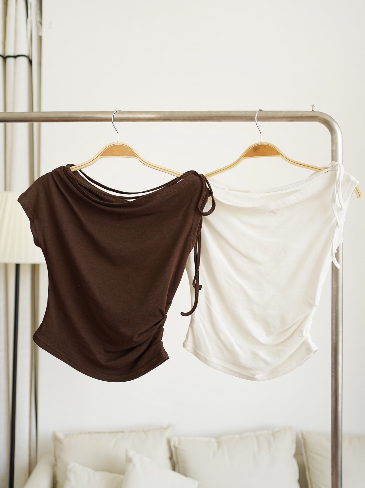 Colette Ruched Drape Top