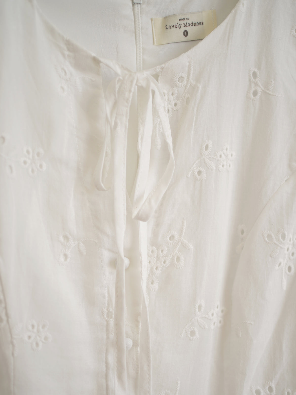 Embroidery Eyelet Dress