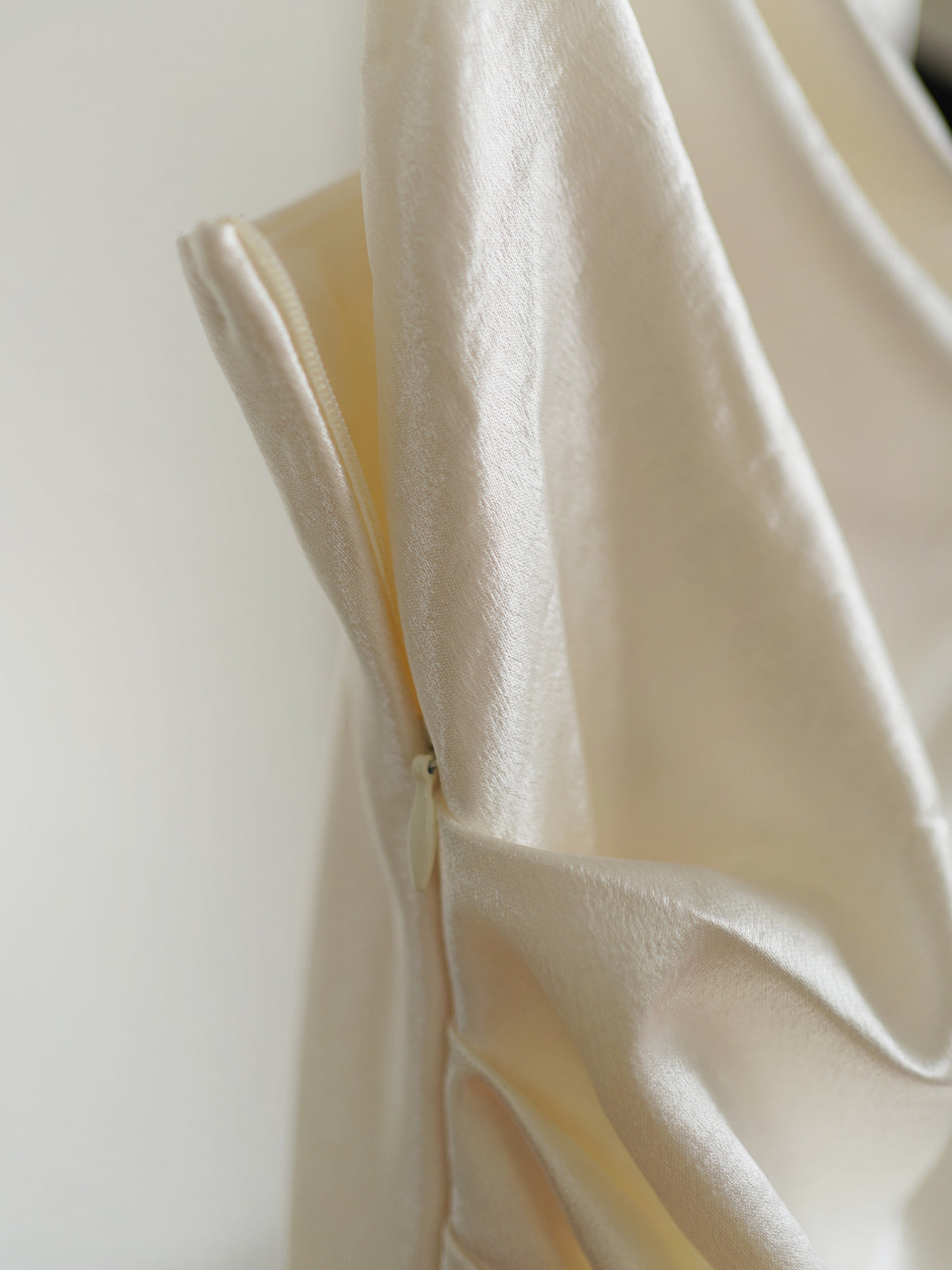 Katrina Satin Silk Cowl Dress (One piece layered-look dress)