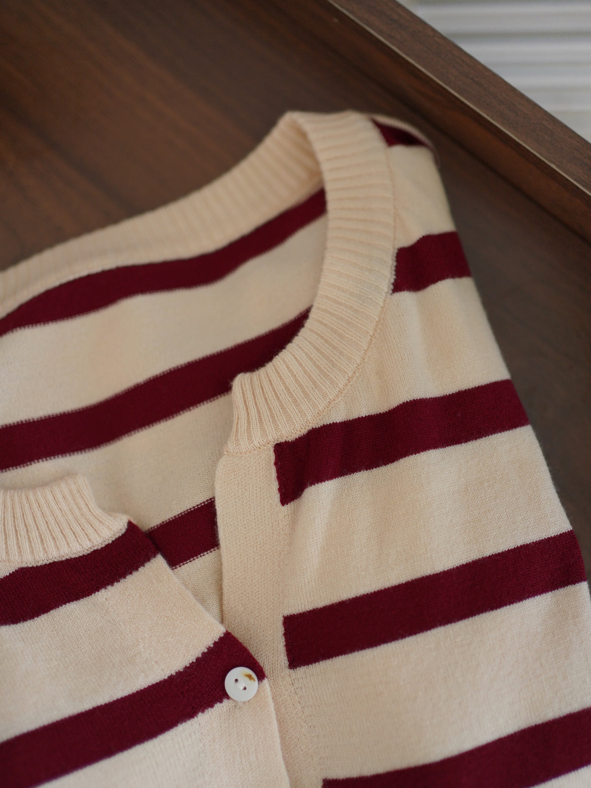 Knit Stripes Outer Top