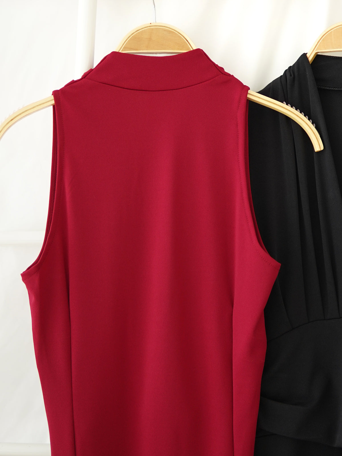 LAUREN DEEP V SPLIT DRESS