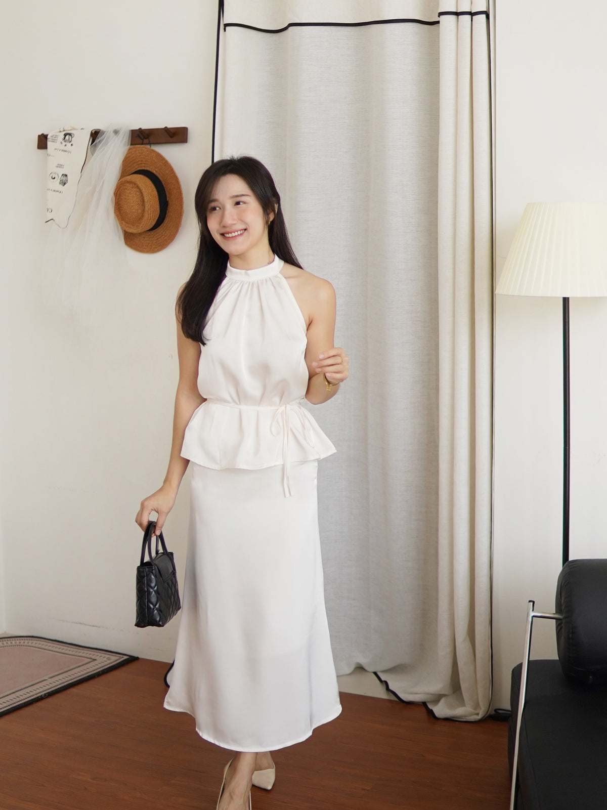 CLAIRE SATIN MERMAID TANK SET