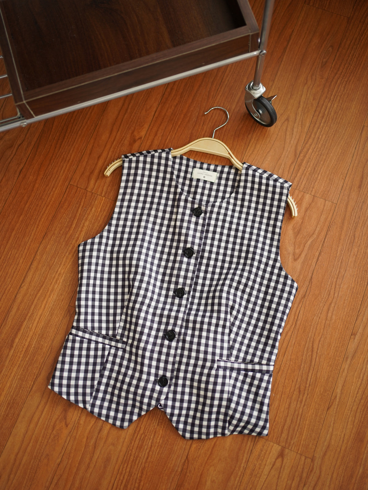 Louise Gingham Vest Top