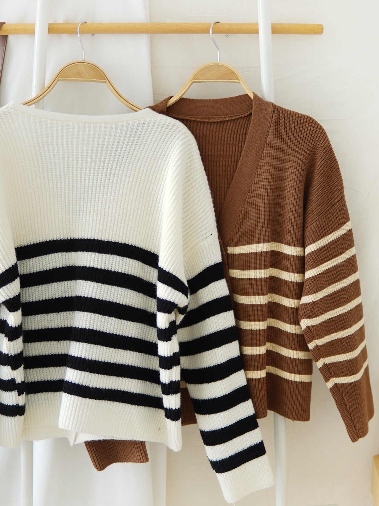 YUINA STRIPE KNIT OUTER / TOP