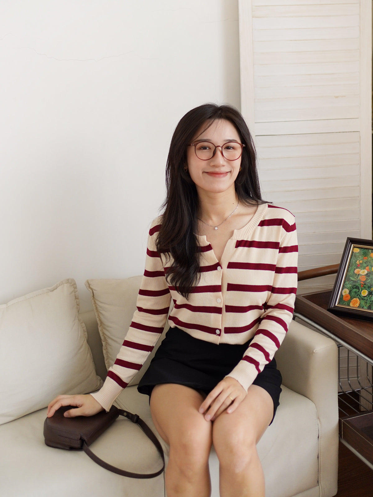 Knit Stripes Outer Top