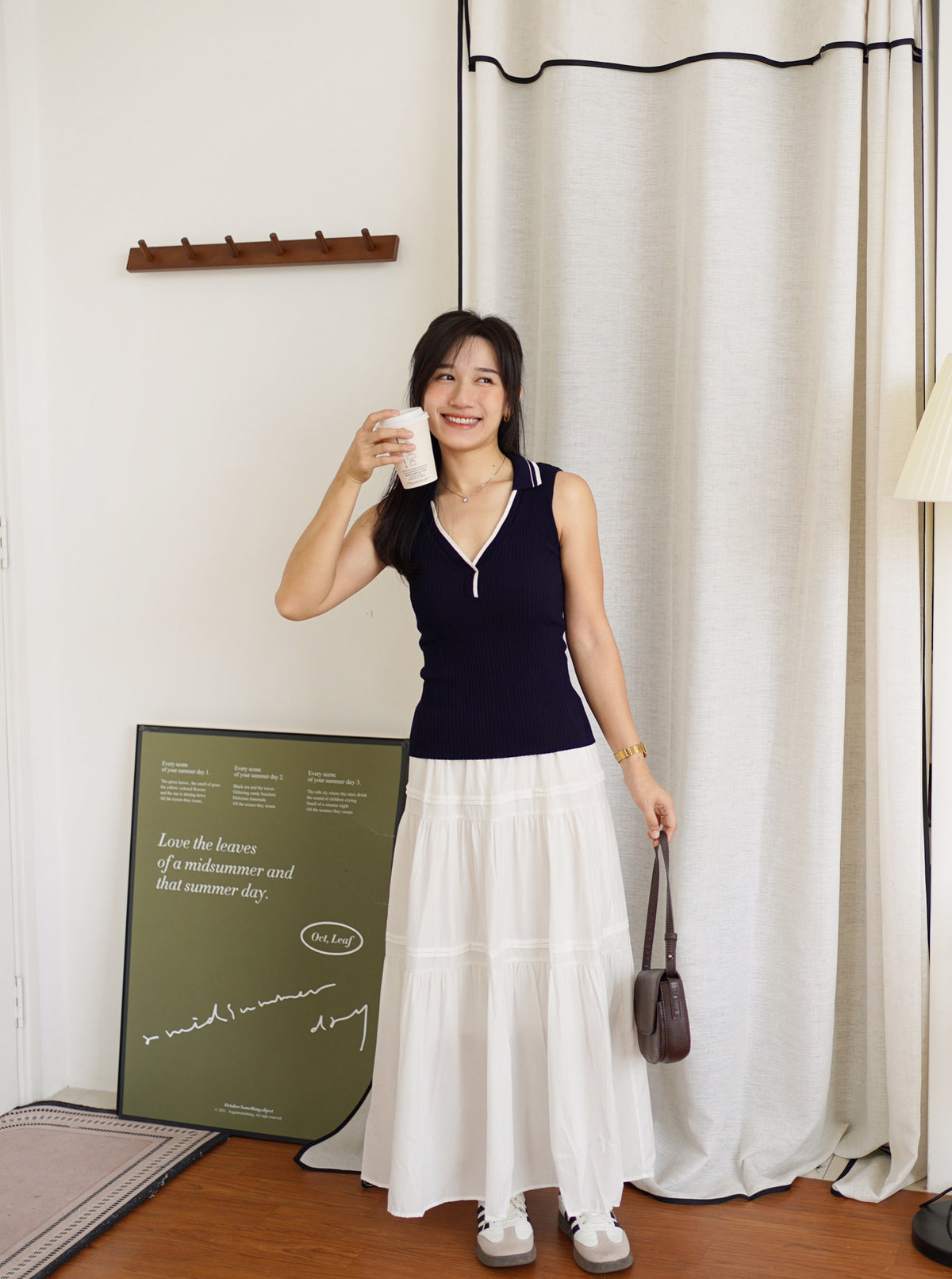 Varsity Contrast Rib Top