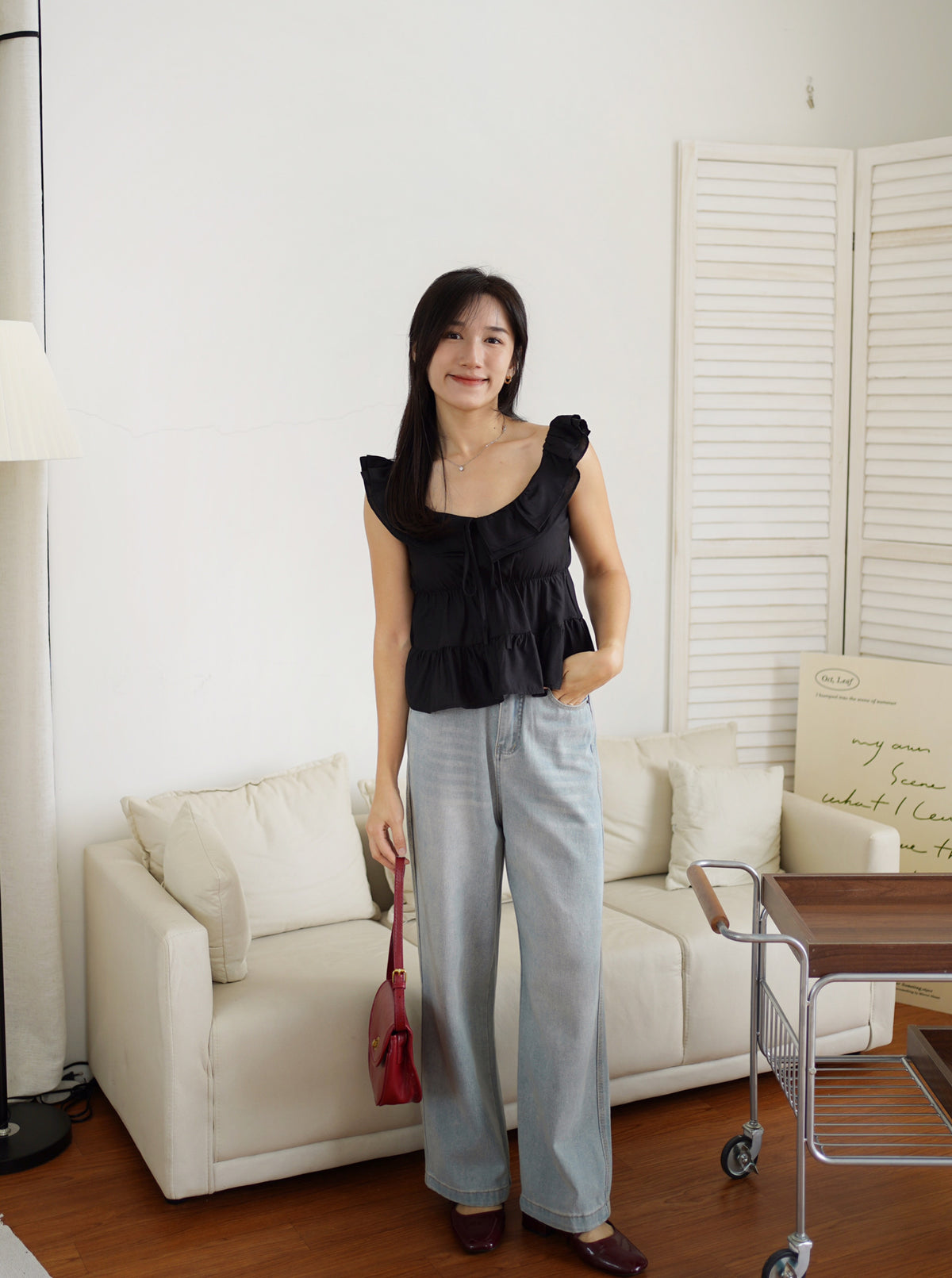 Hermione Ruffle Top (Two ways top)