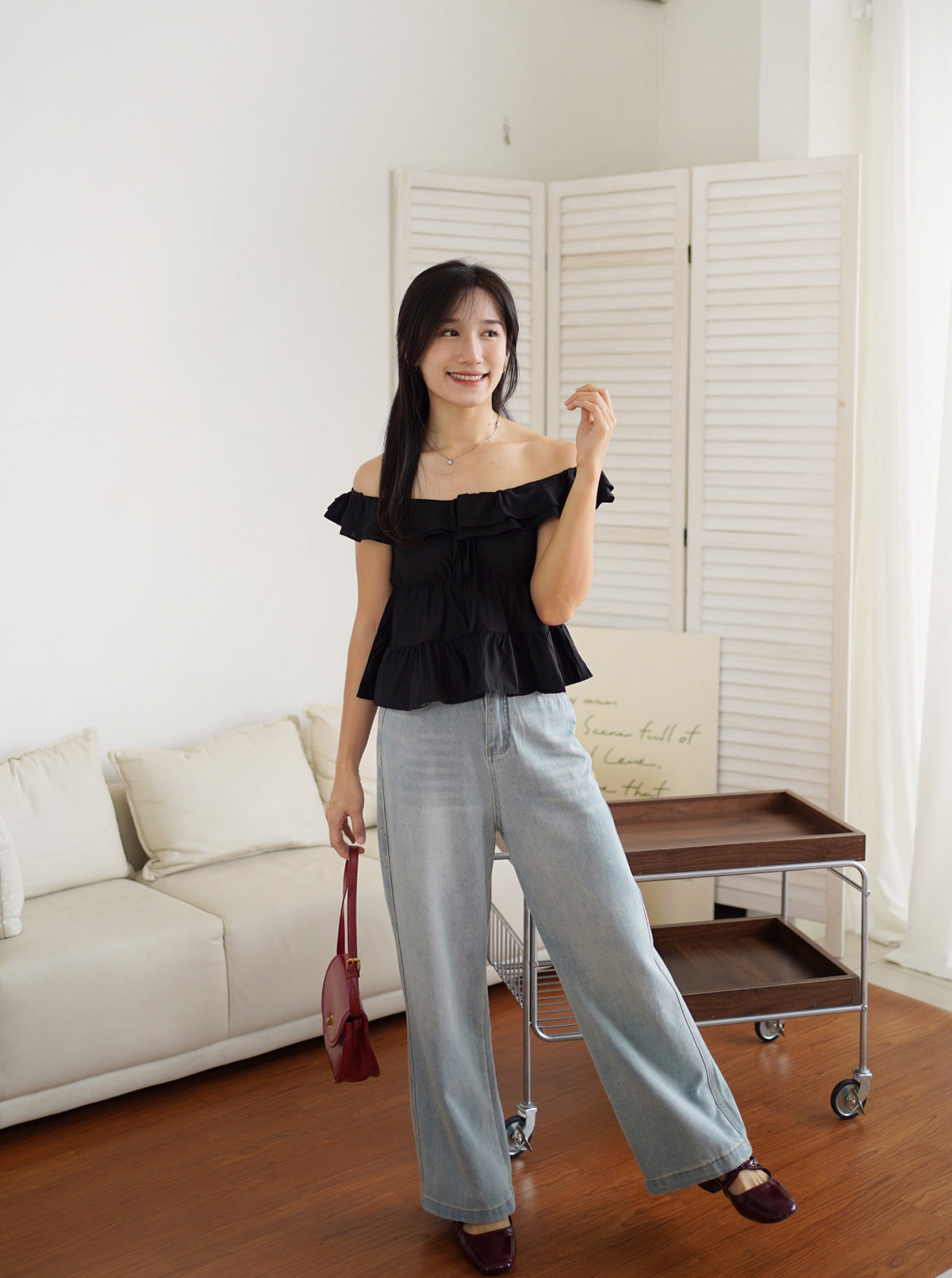 Hermione Ruffle Top (Two ways top)