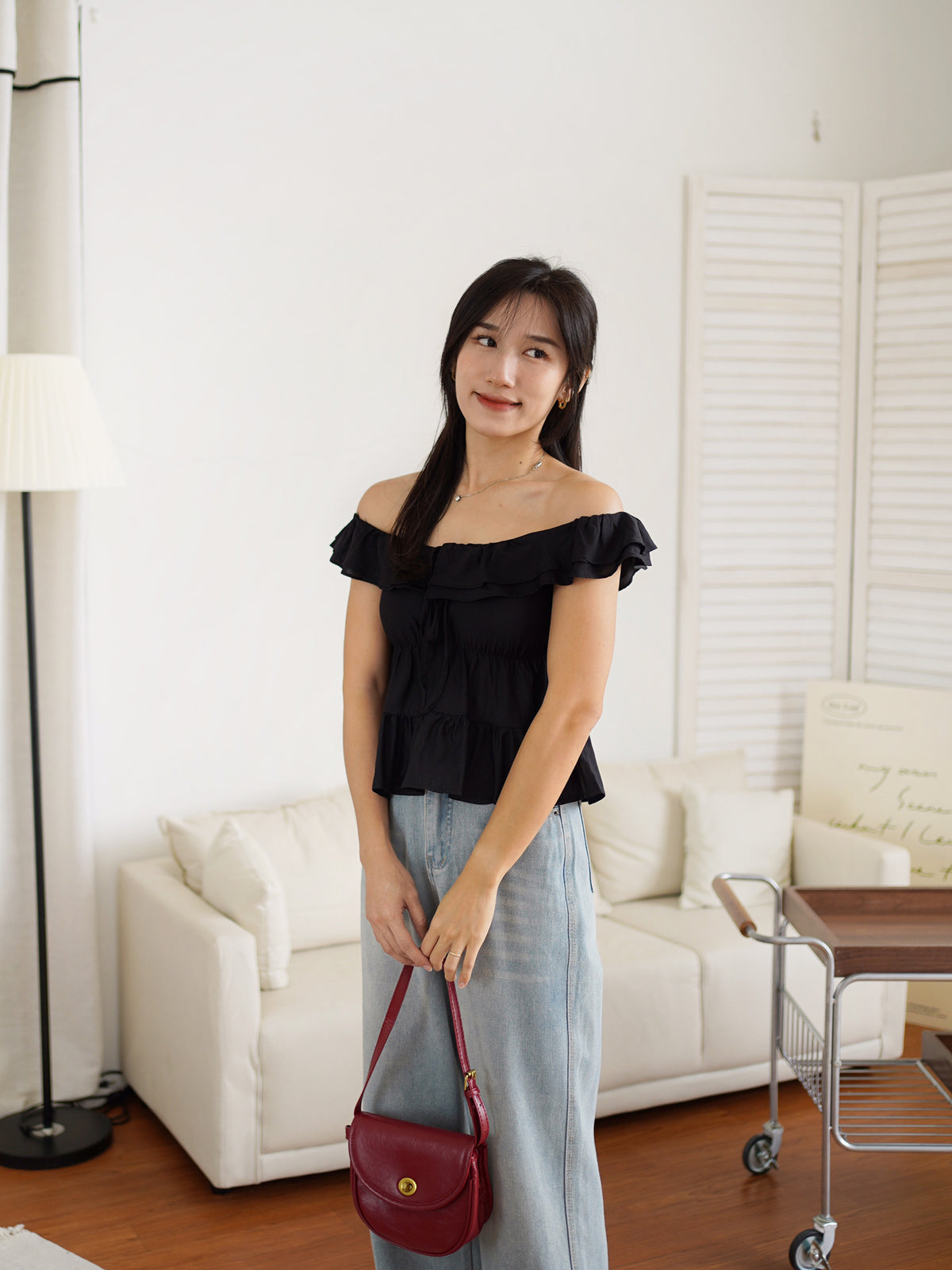 Hermione Ruffle Top (Two ways top)