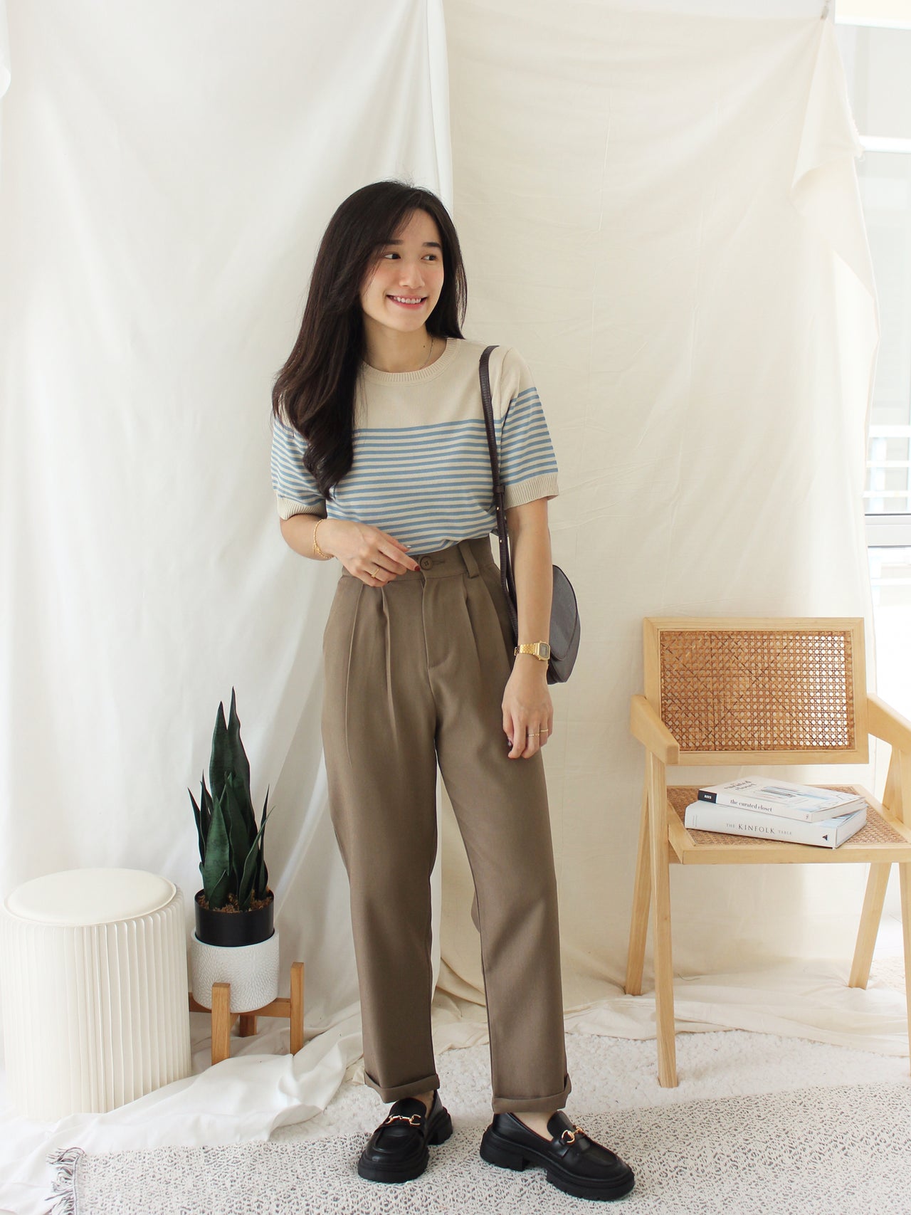 High Waist Suit Trousers - LovelyMadness Clothing Malaysia