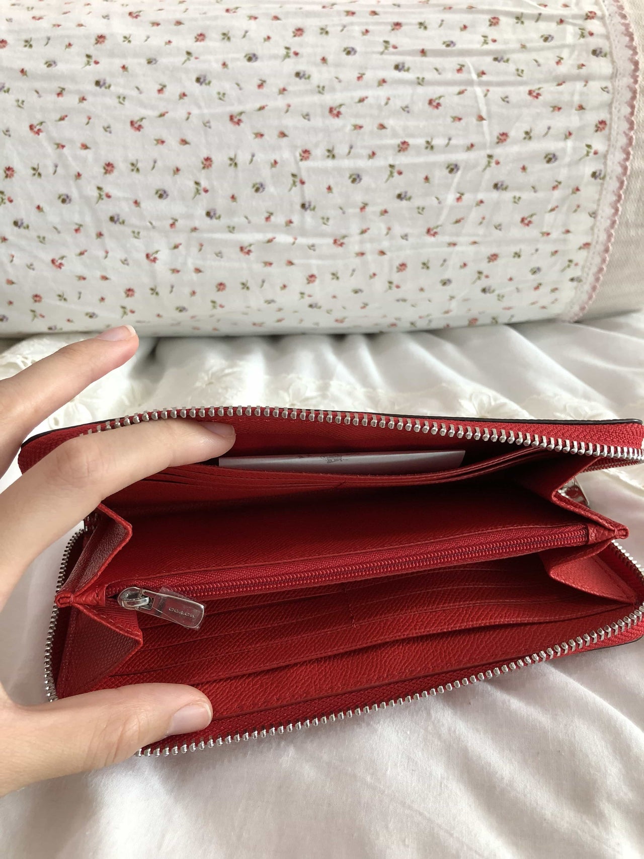 COACH ACCORDION ZIP WALLET IN CROSSGRAIN LEATHER - LovelyMadness Clothing Malaysia