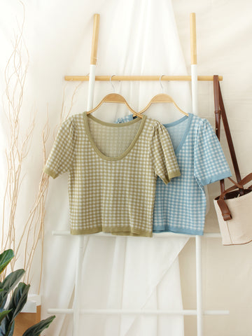 KNIT SMALL V TOP