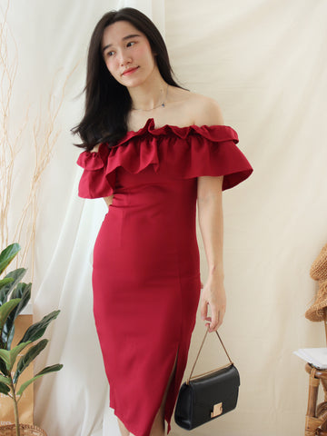 Floral Puffy Off Shoulder