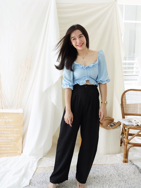 TULIPS DRAWSTRING TOP - LovelyMadness Clothing Malaysia