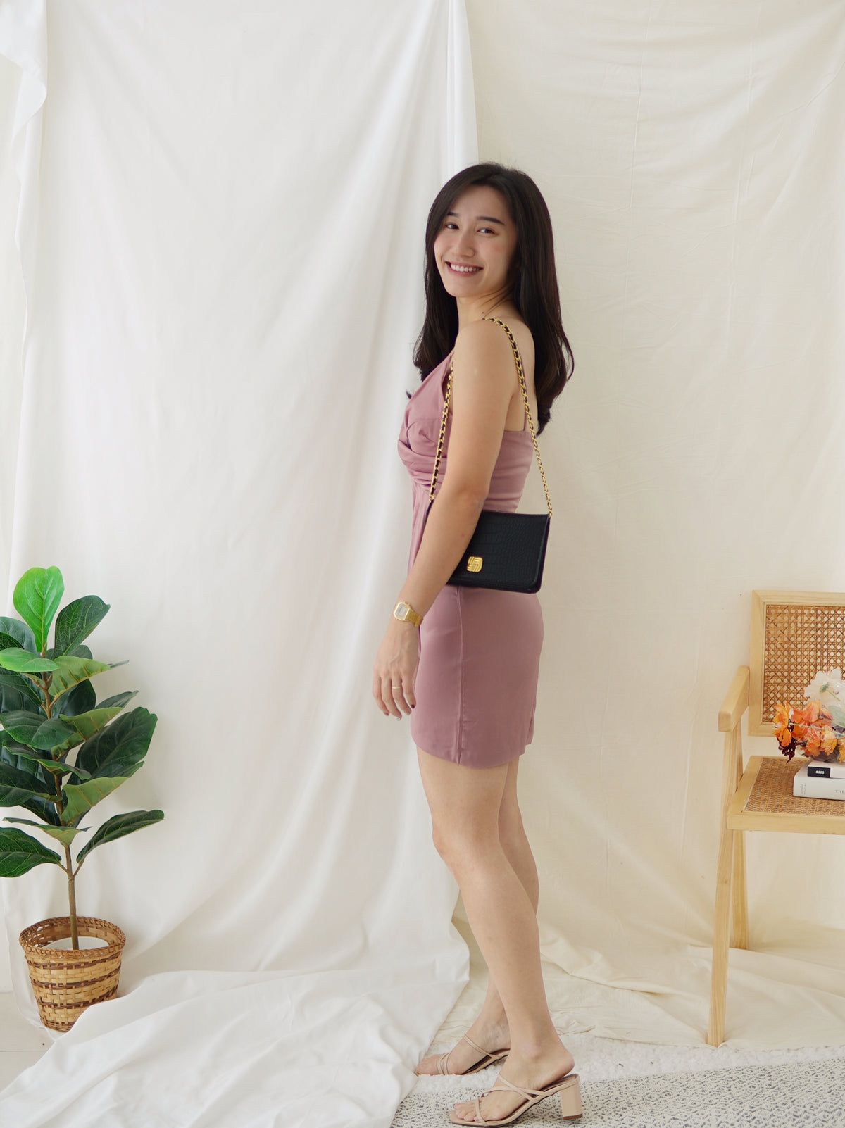 LULU Knot Dress (155cm below) - LovelyMadness Clothing Malaysia