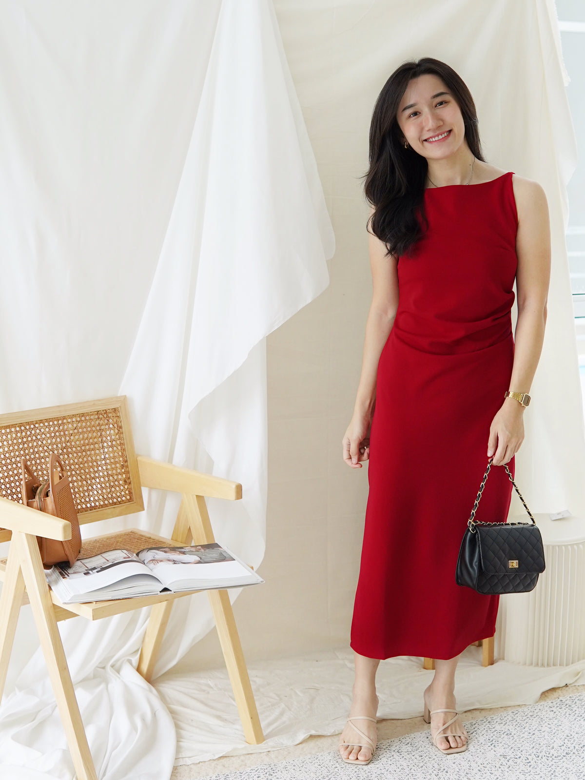 BRIELLA BODYCON SPILT DRESS - LovelyMadness Clothing Malaysia