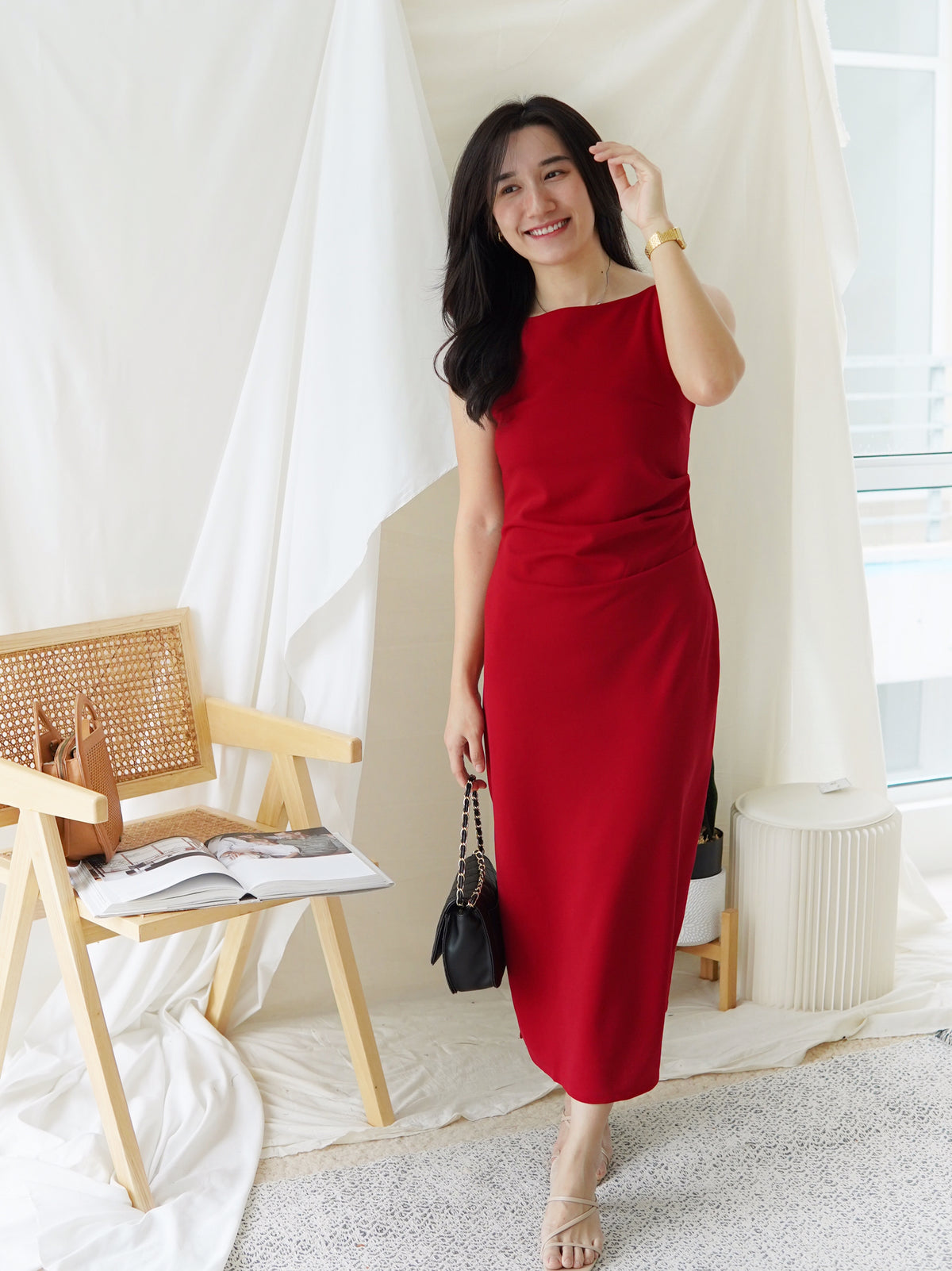 BRIELLA BODYCON SPILT DRESS - LovelyMadness Clothing Malaysia