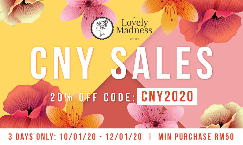 CNY SALES - 20% Discount Code: CNY2020