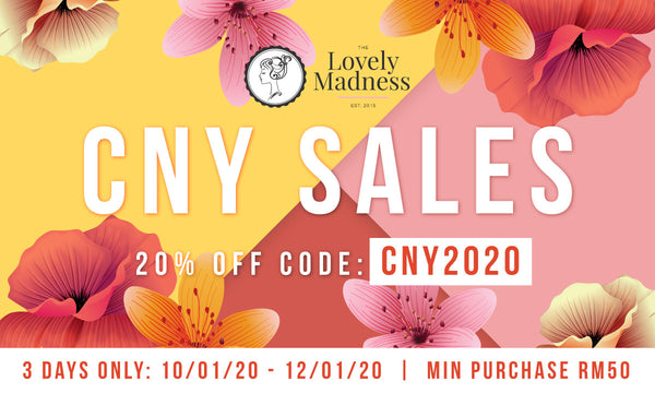CNY SALES - 20% Discount Code: CNY2020