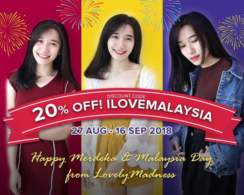 (ENDED)I Love Malaysia! 20% Discount for Merdeka and Malaysia Day
