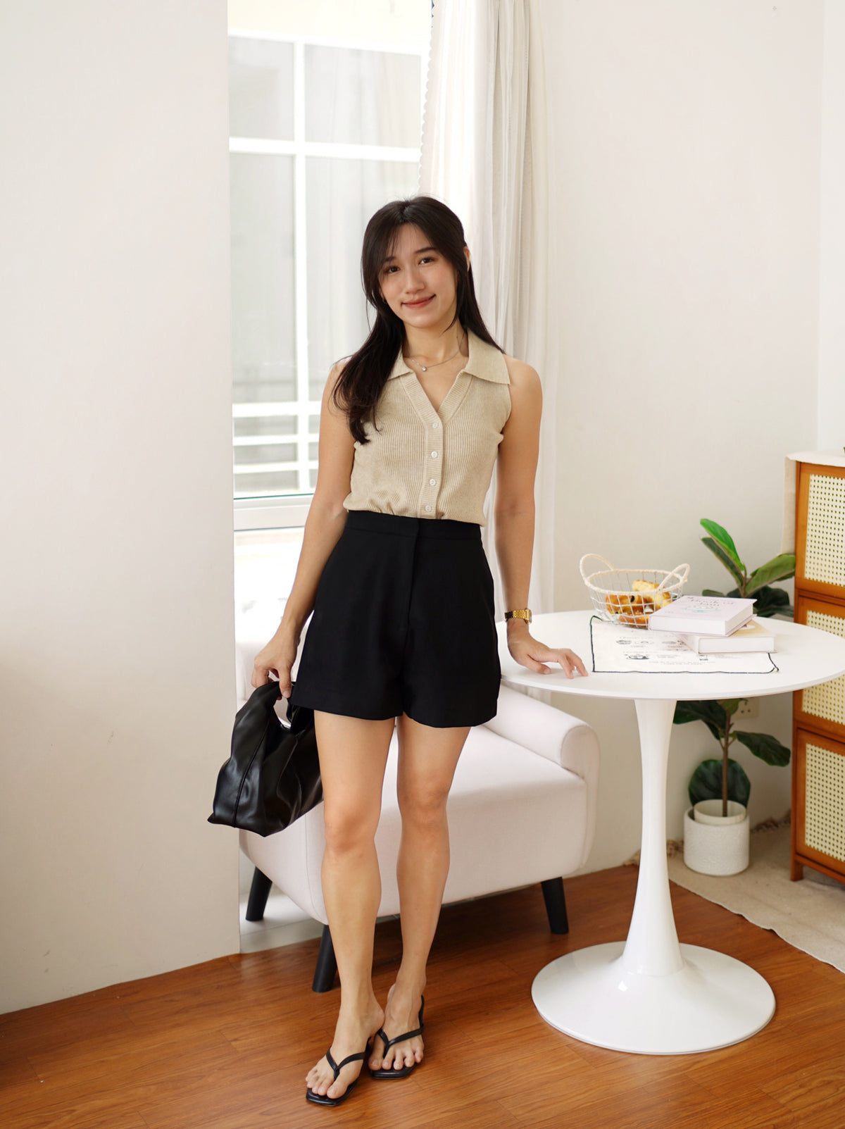 Emily Collar Knit Top