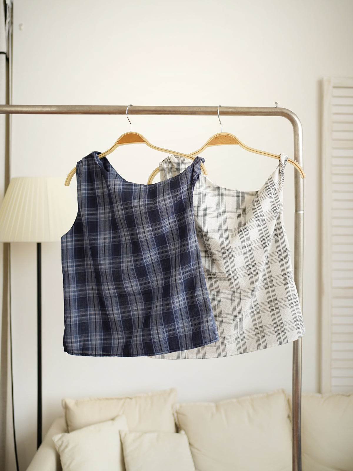 Oriana Plaid Twisted Top - LovelyMadness Clothing Malaysia