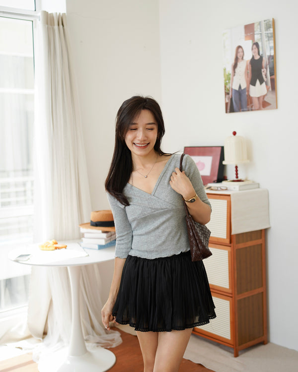 Mesh Pleat Skirt - LovelyMadness Clothing Malaysia