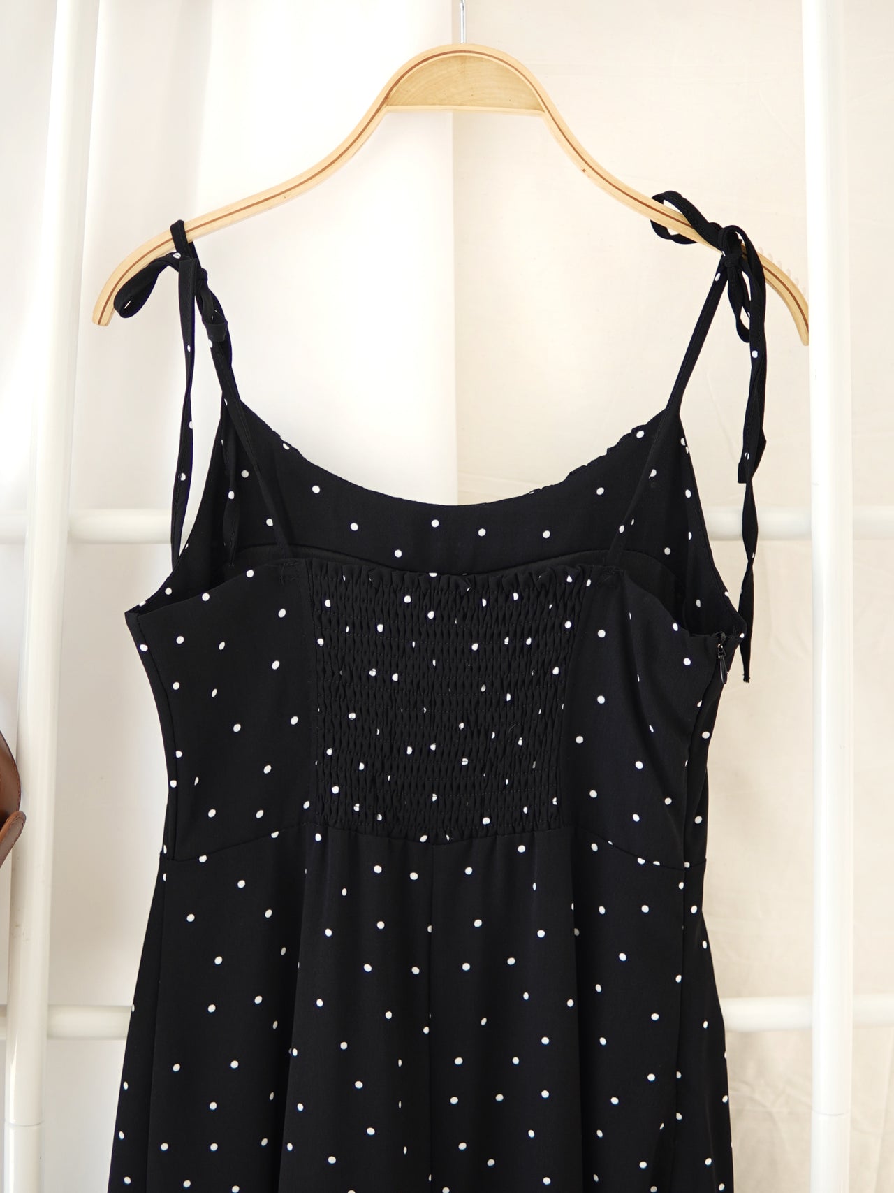 VIVI POLKADOTS BLACK DRESS