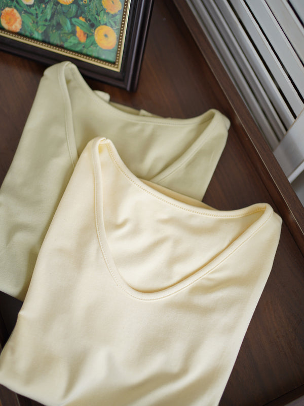 V Neck Cotton Tee