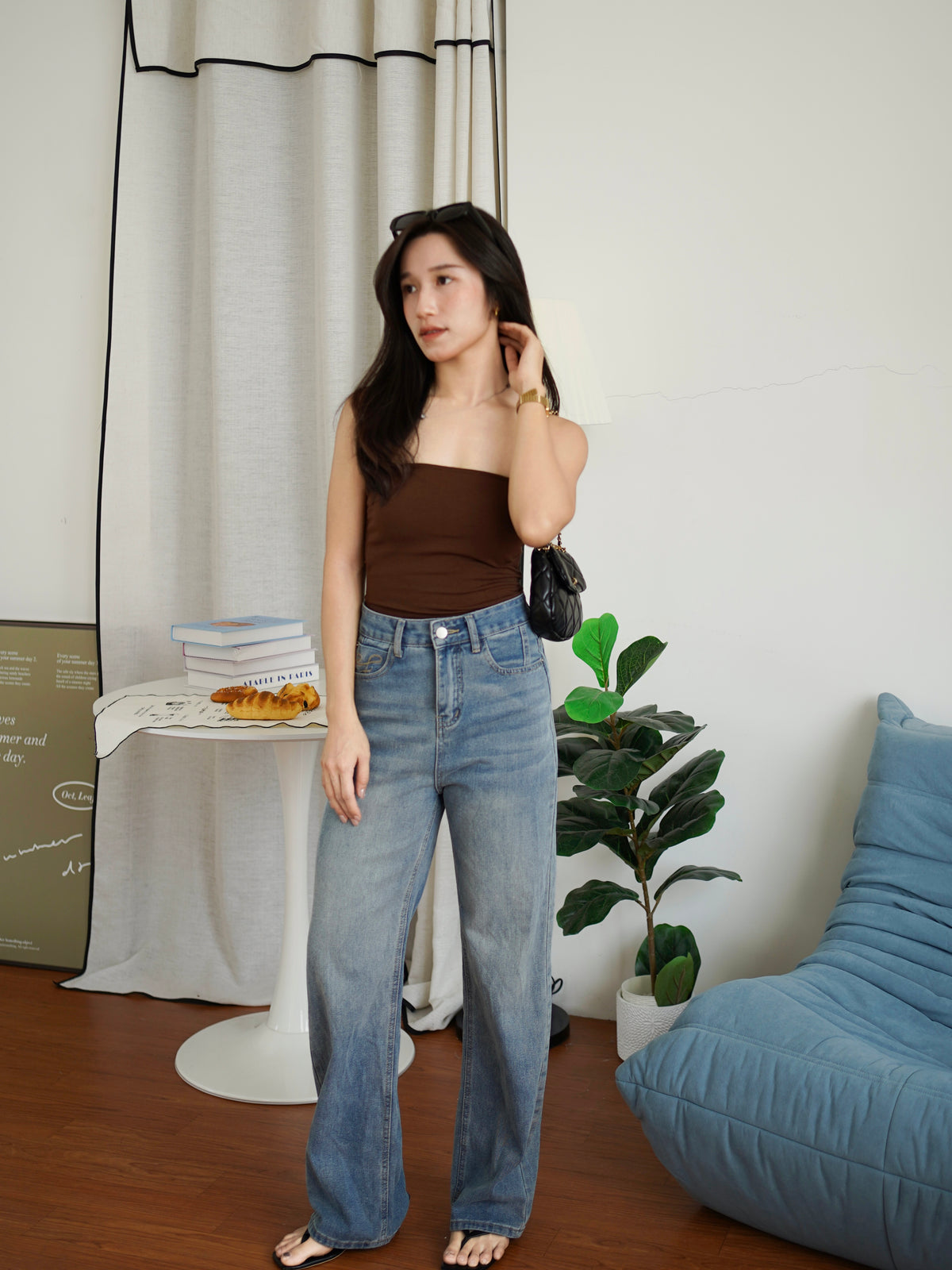 Veronica Cotton Padded Tube Top