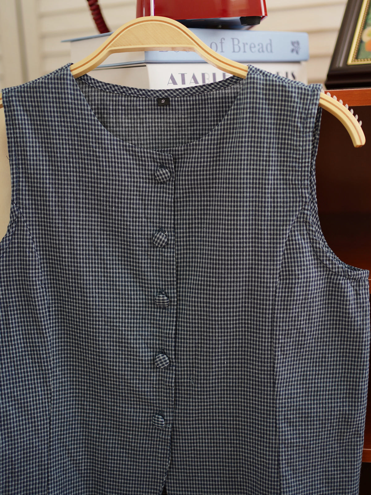 Blue Plaid Top