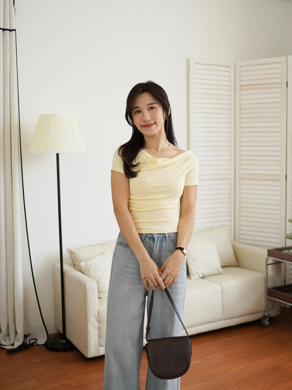 Ariel Drape Top (2 ways top) - LovelyMadness Clothing Malaysia