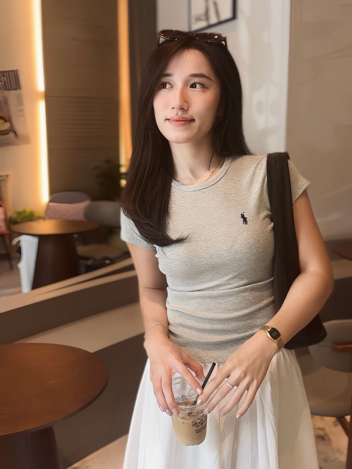 Polo Fitted Cotton Tee - LovelyMadness Clothing Malaysia