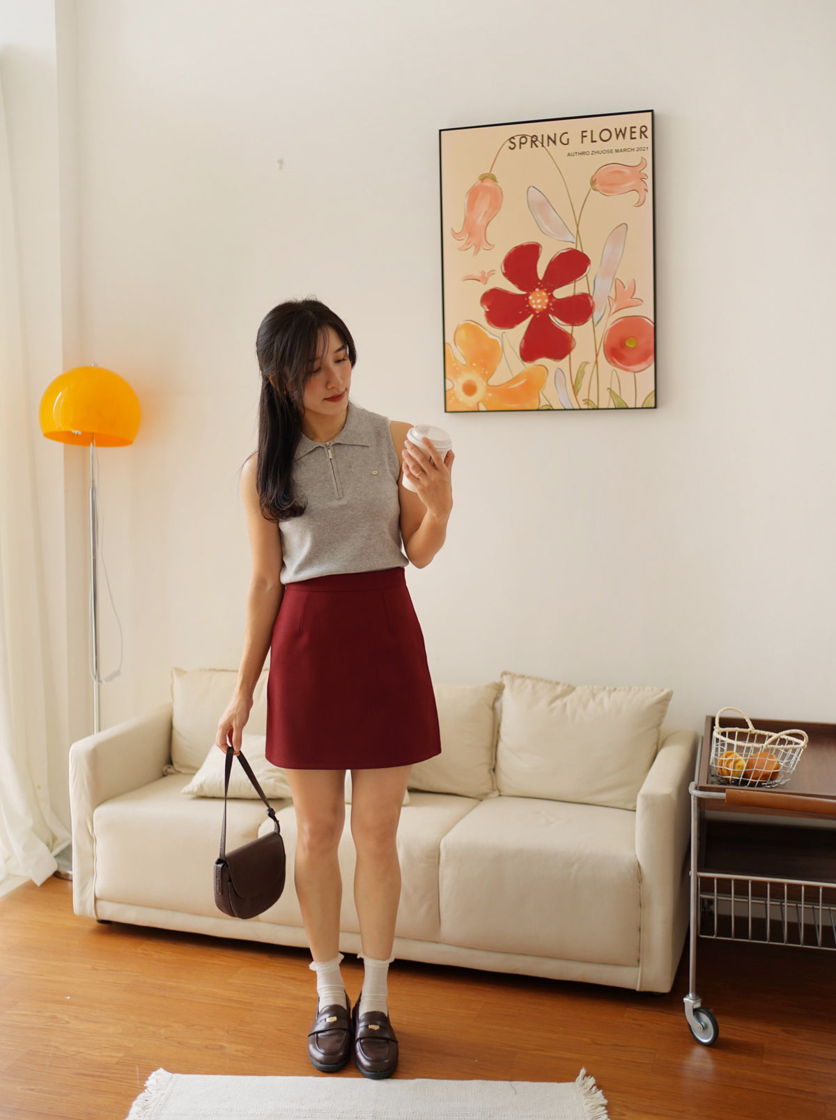 Venice Collar Zipper Top