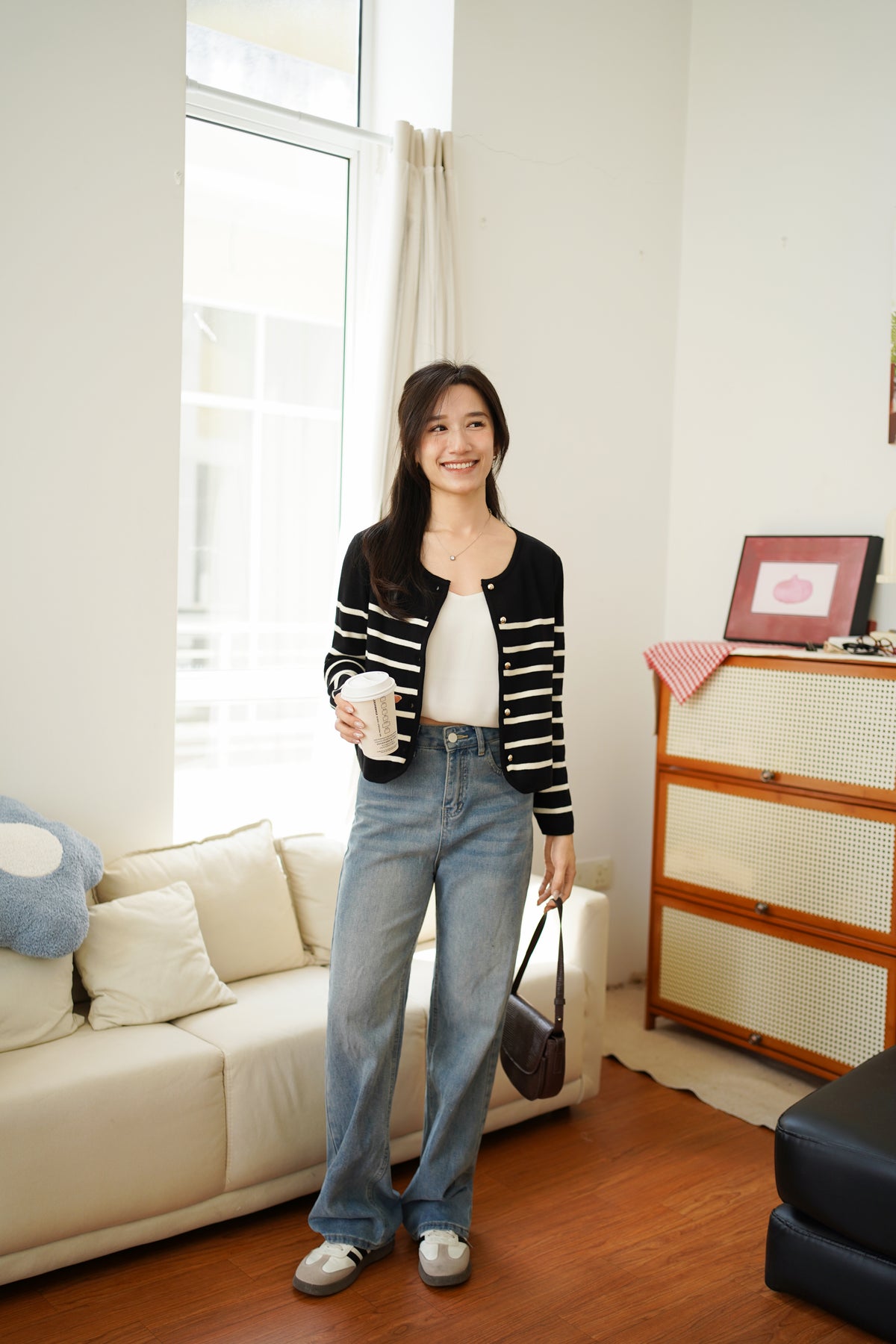 Arivere Knit Stripe Outer / Top