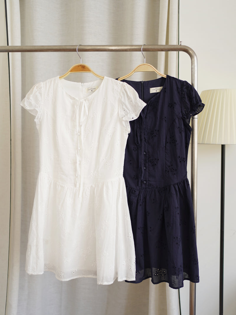 Embroidery Eyelet Dress