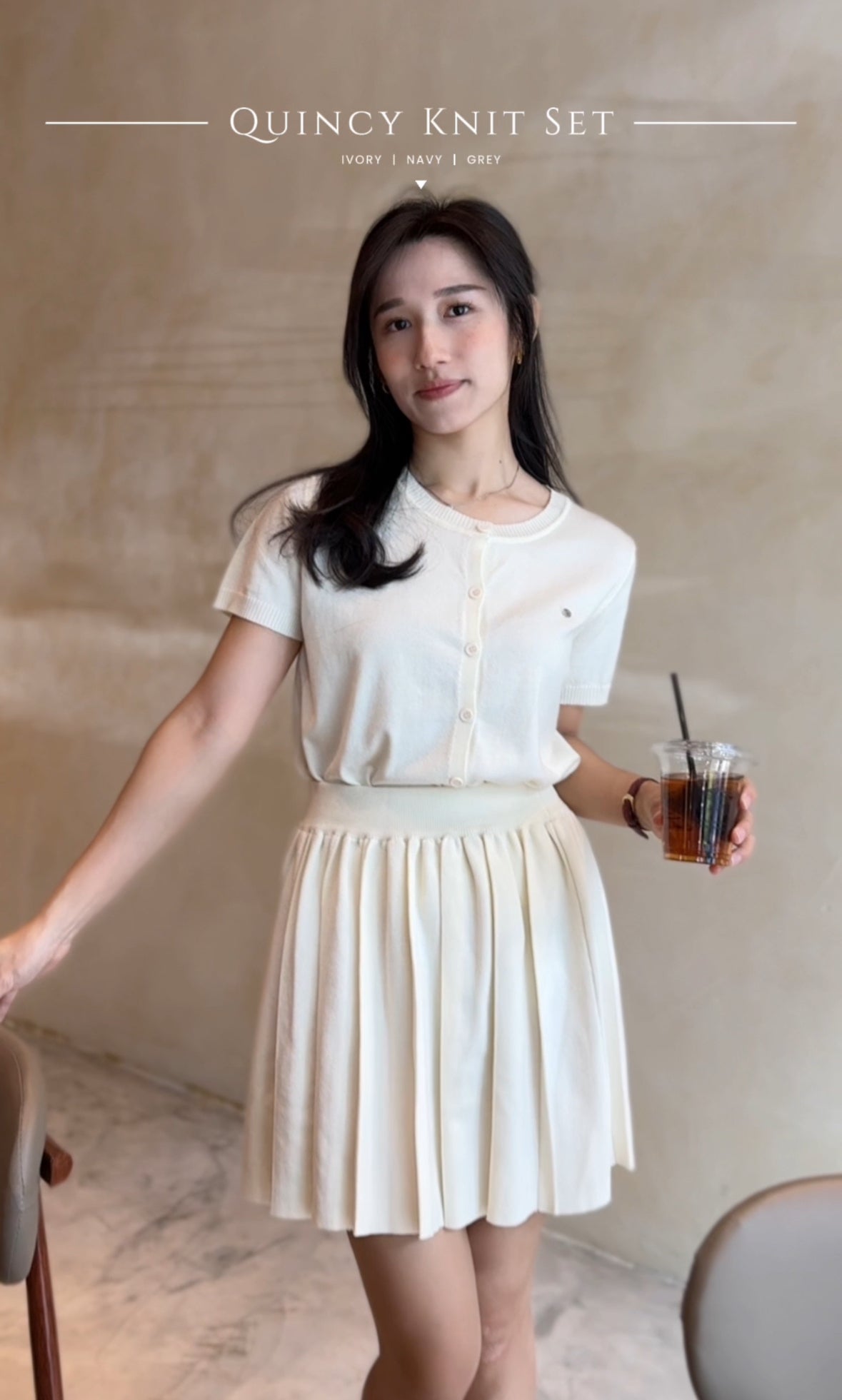 Quincy Knit Set - LovelyMadness Clothing Malaysia