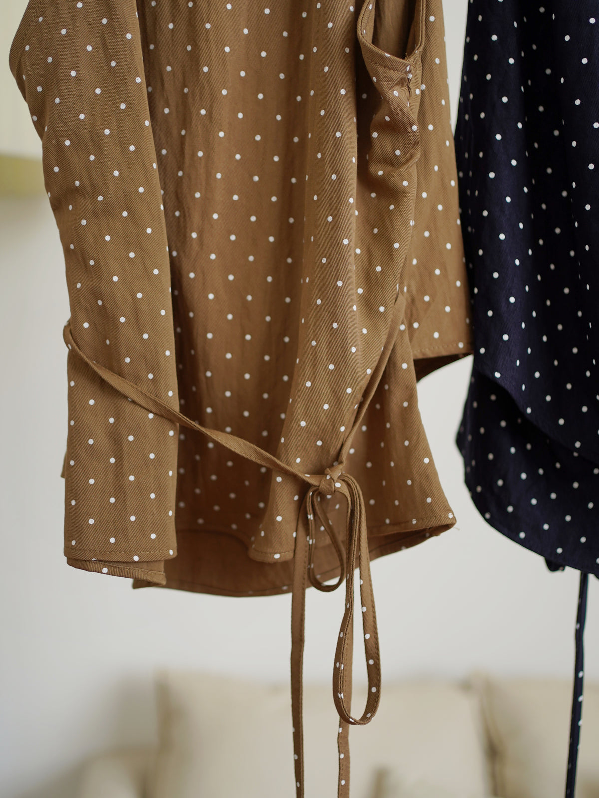 Freya Polkadots Wrap Top