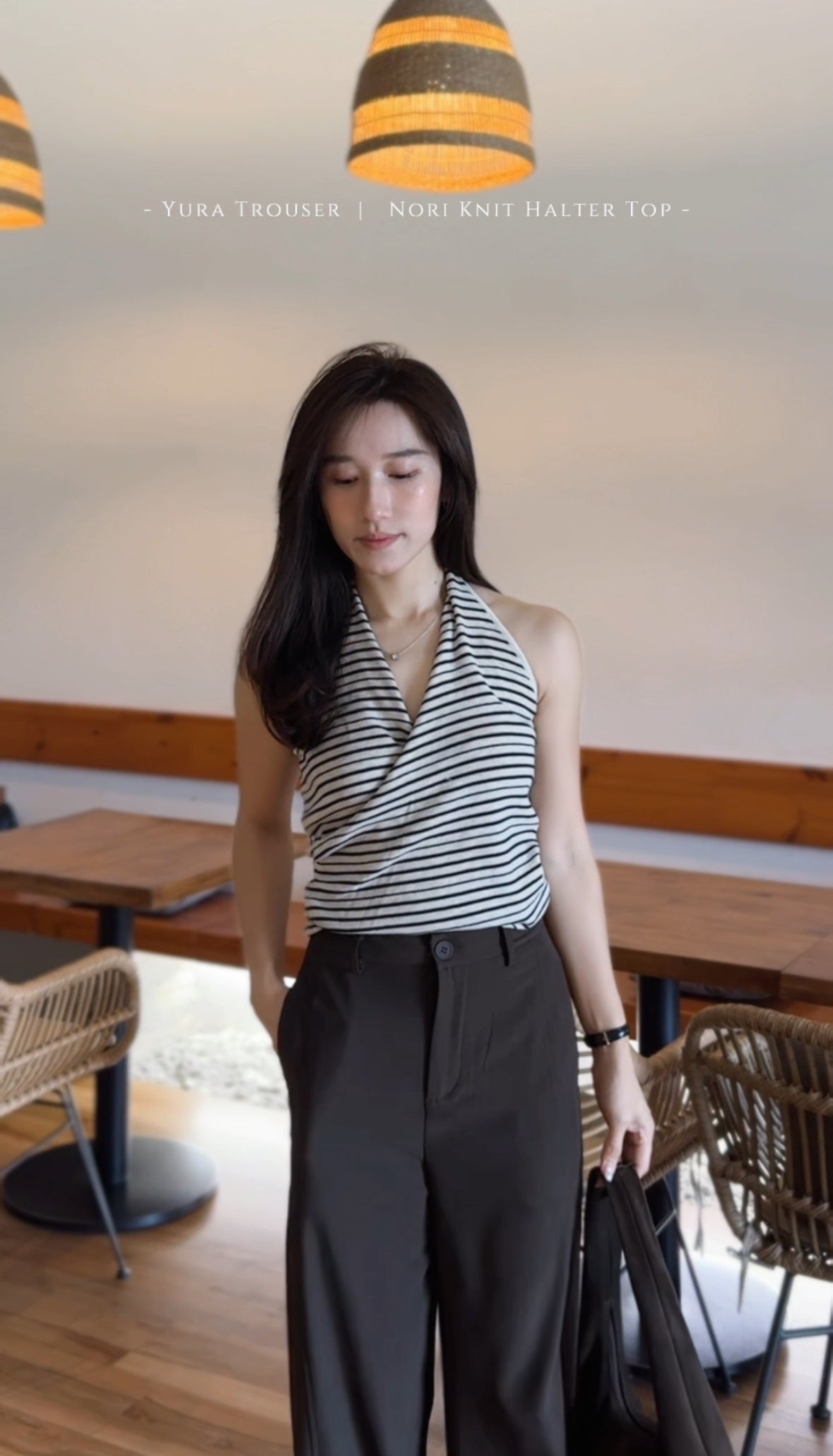 Elodie Knit Halter V Top
