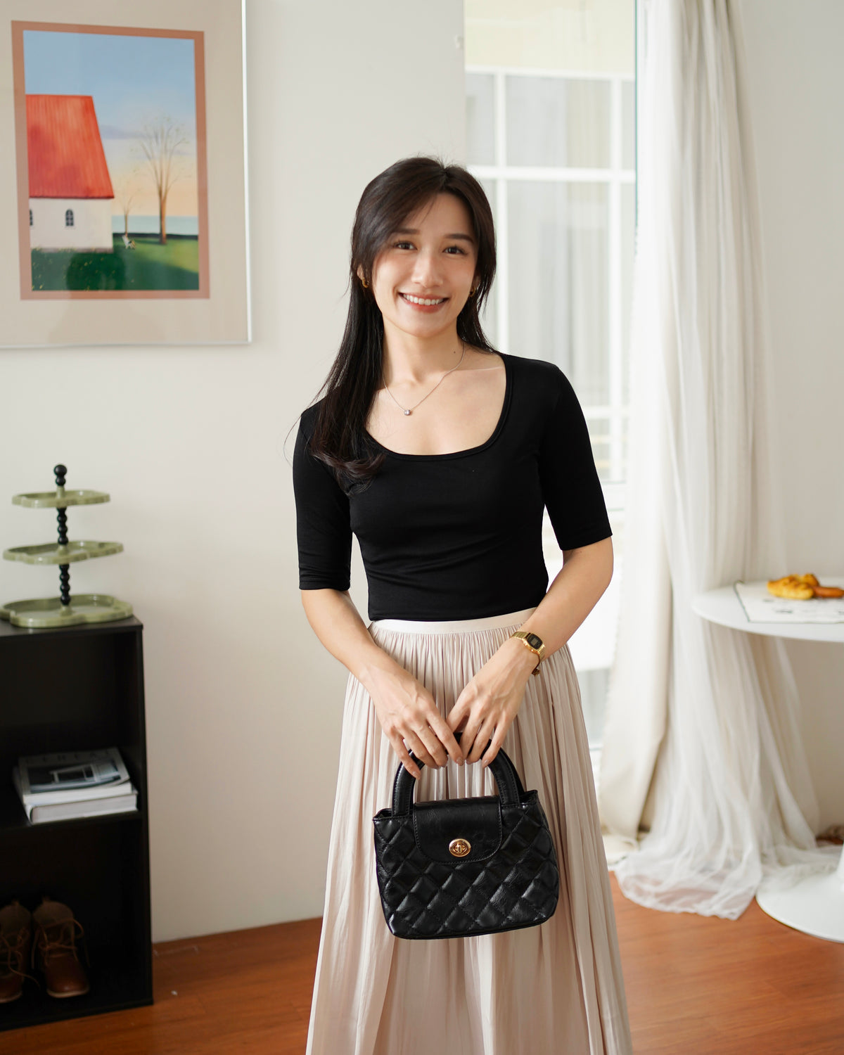 Flowy Pleated Skirt