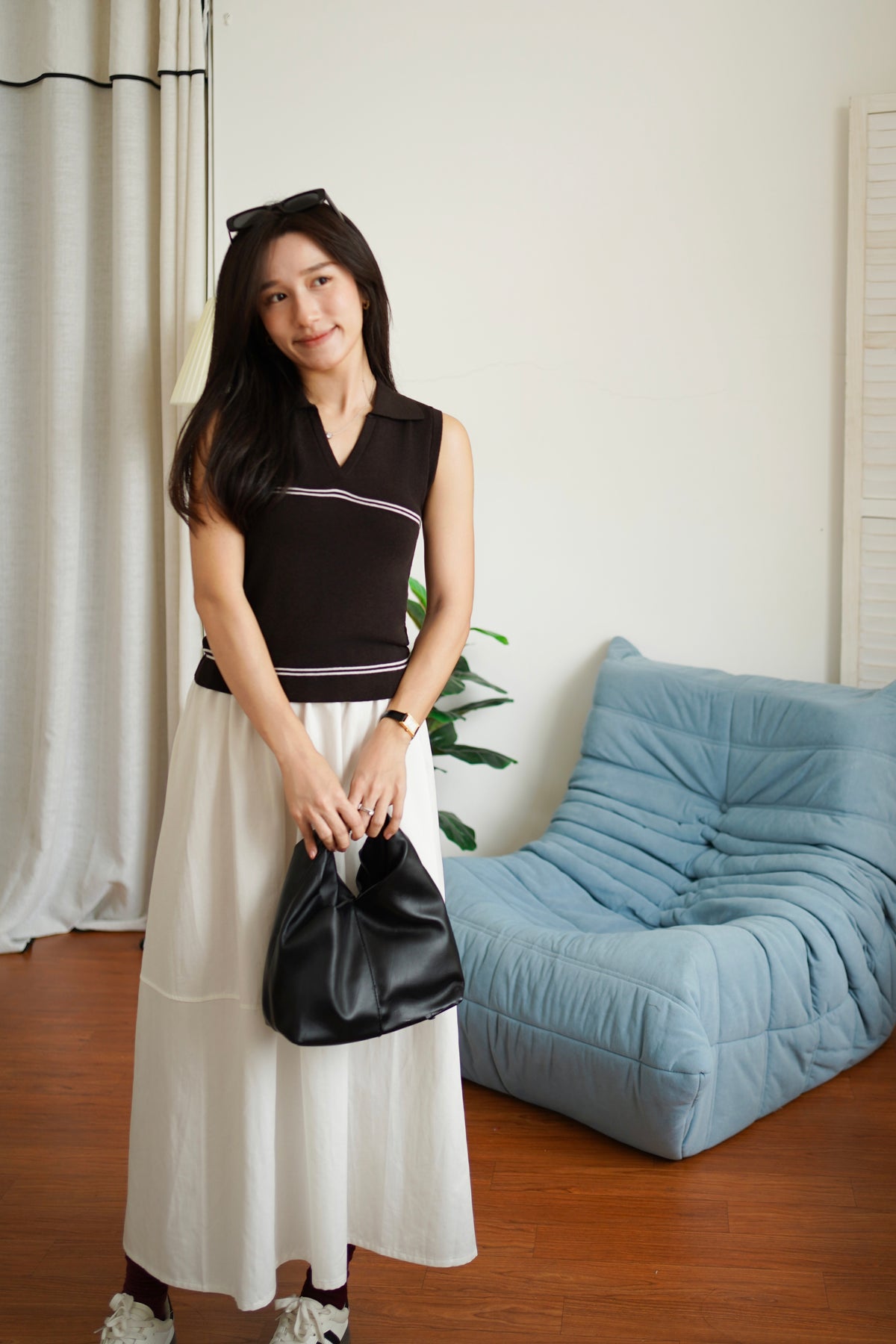 France Polo Knit Top