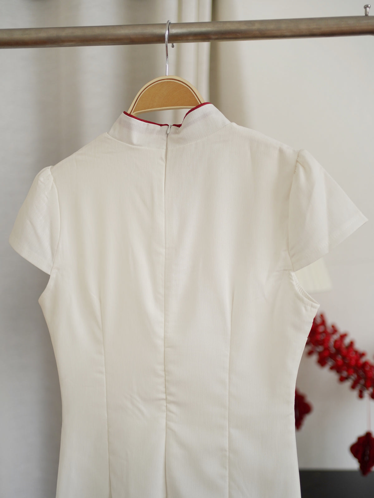 Floral Mandarin Collar Dress