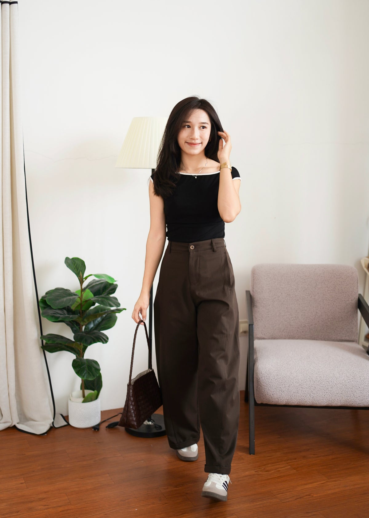 Peggy Contrast Top