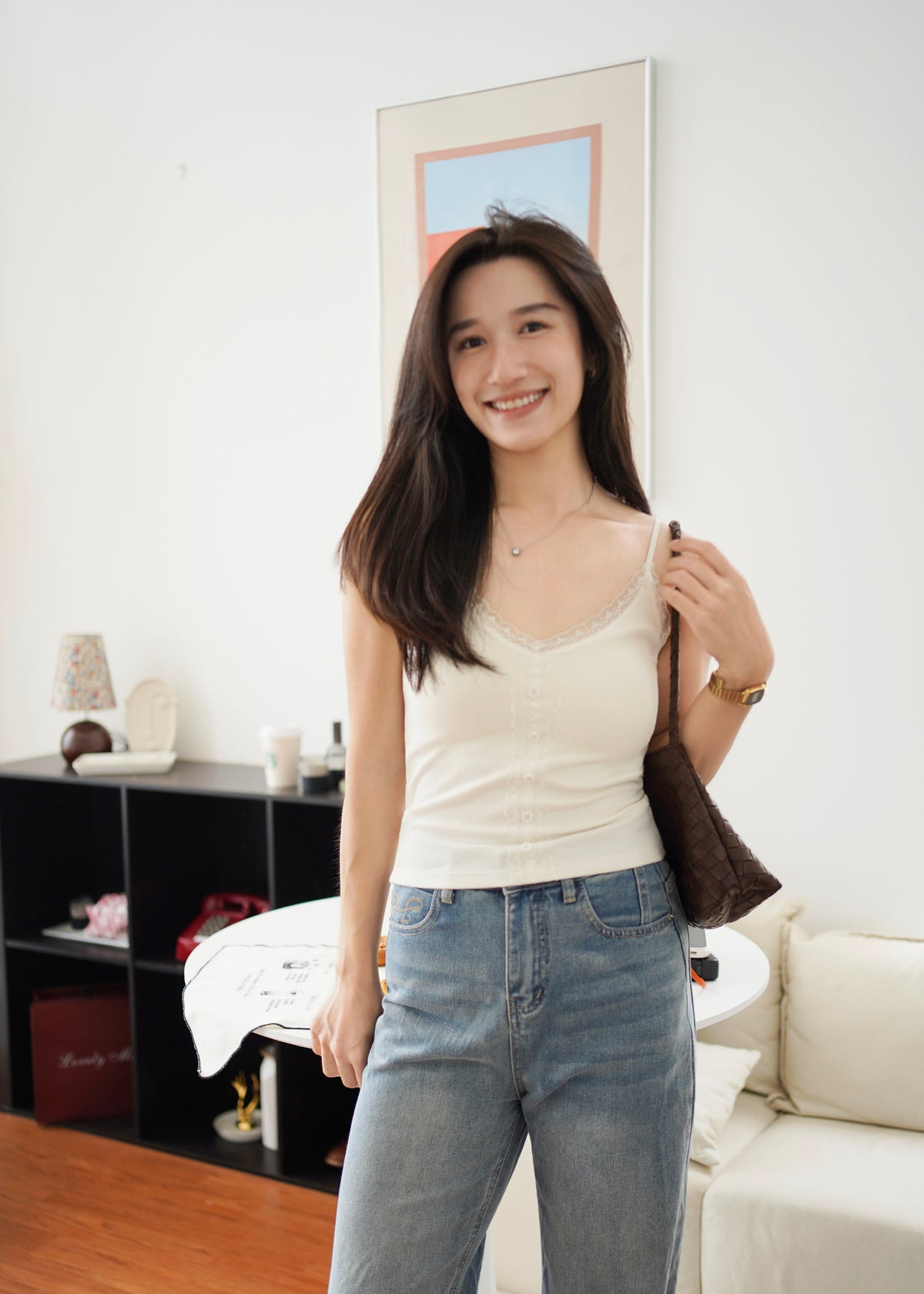 Teresa Lace Padded Tank