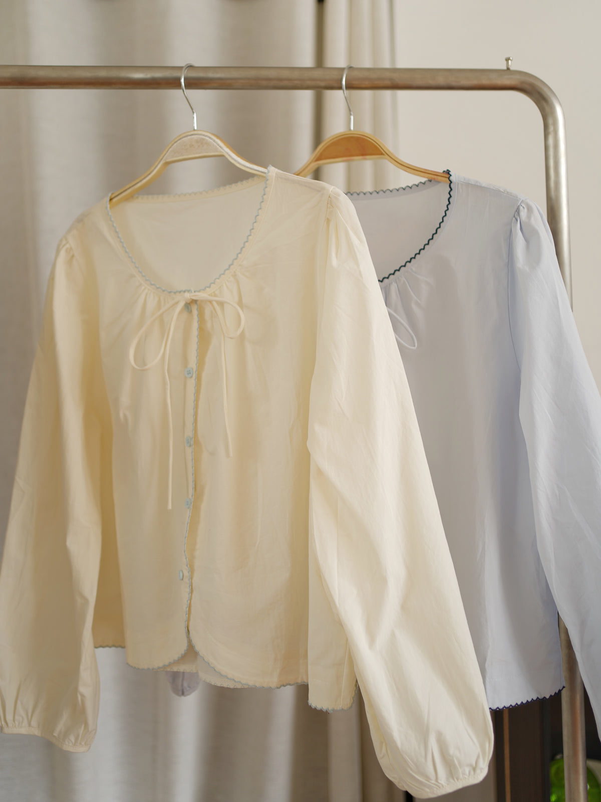 Harper Scallop Trim Blouse