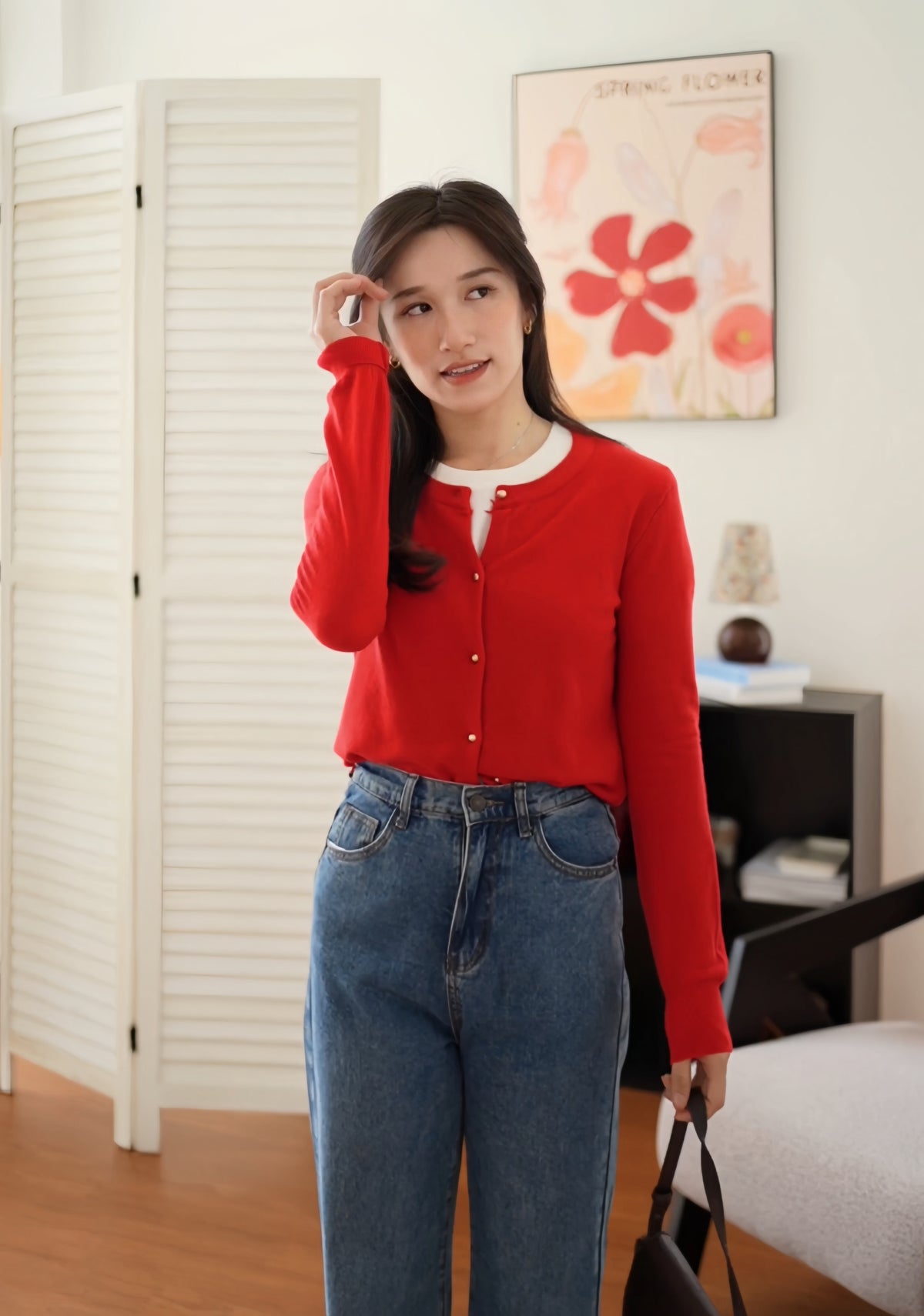Button Knit Cardigan - LovelyMadness Clothing Malaysia