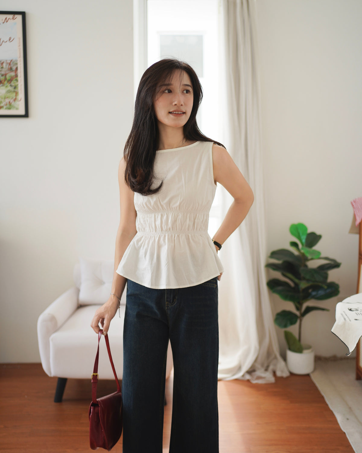 Roselia Ruched Top - LovelyMadness Clothing Malaysia