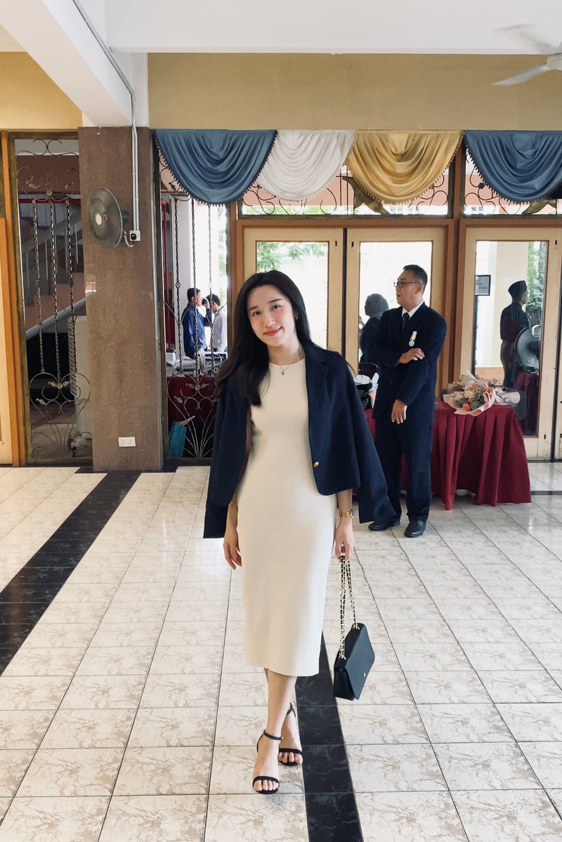 GRACE COLUMN KNIT DRESS - LovelyMadness Clothing Malaysia